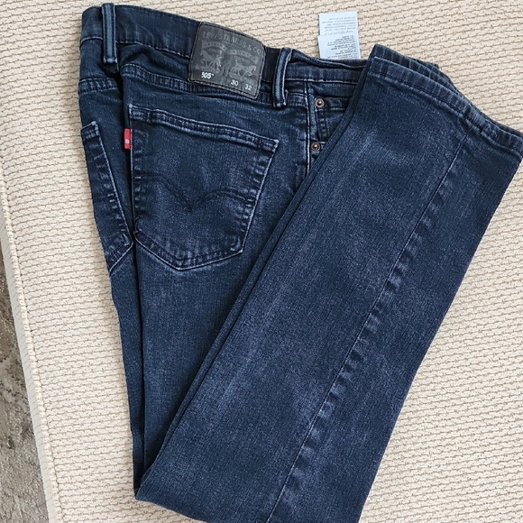 Levi's Men's Dark Blue Straight Leg Jeans, 30x32 - Picture 1 of 5